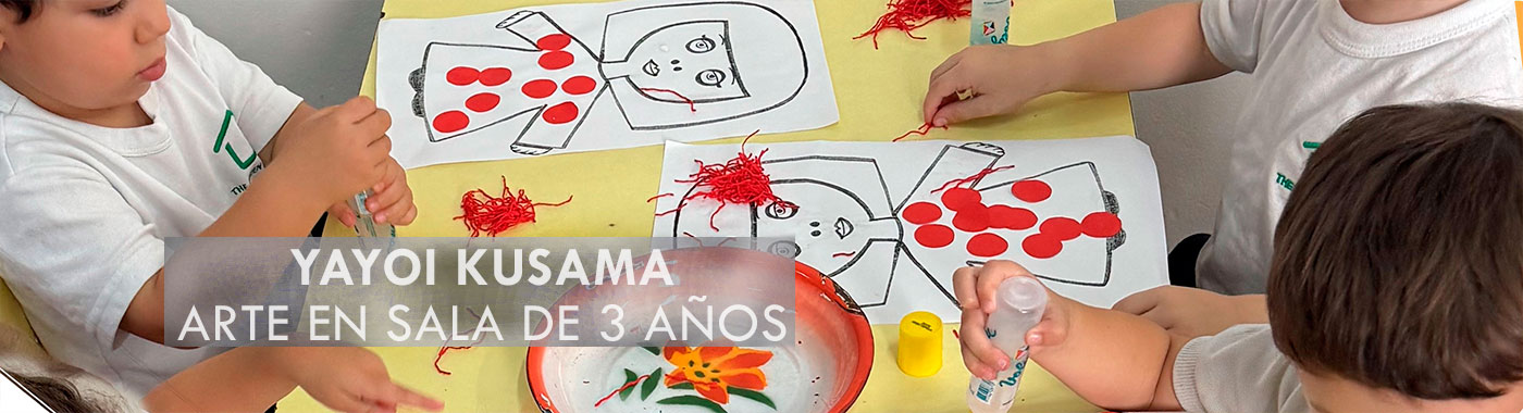 Sala de 3 Años Arte con Yayoi Kusama - Colegio San Javier