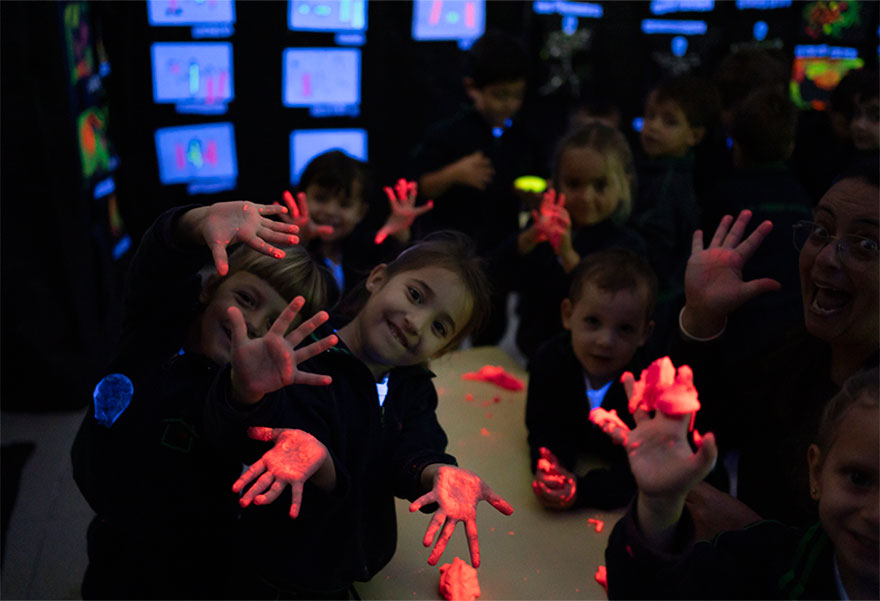 Kinder 4 - muestra sobre los trabajos realizados en la unidad del cuerpo humano - Colegio San Javier
