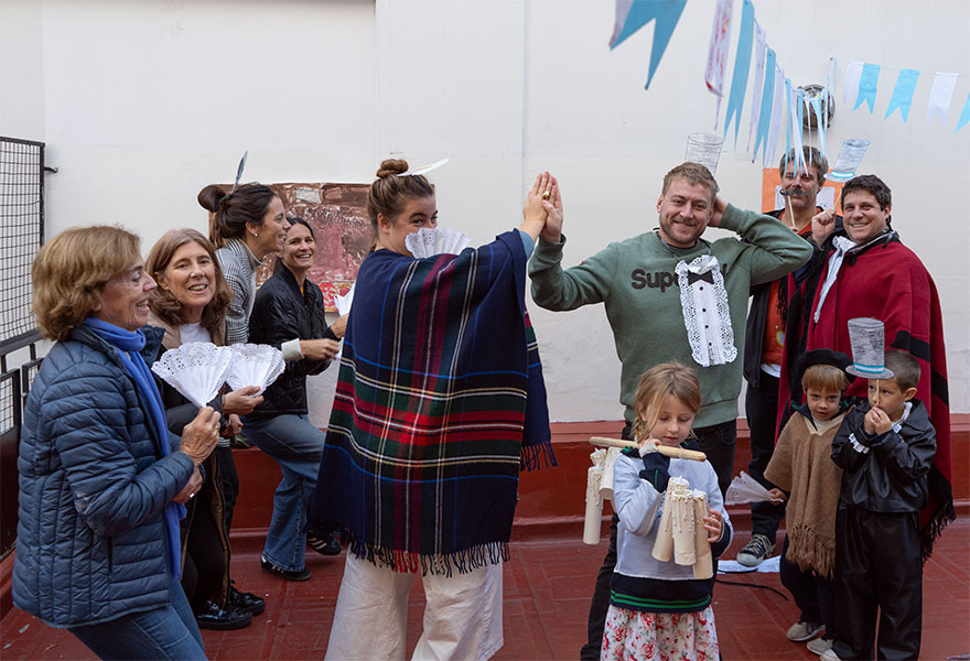 Kinder 5 - festejo por el 25 de Mayo - Colegio San Javier